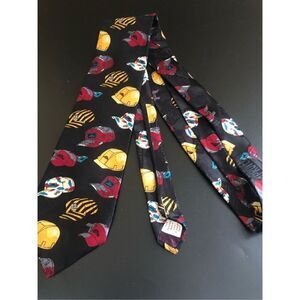 Tim's Work Hats Mens Tie Home Improvement Construction Hard Hats Big Tool Black